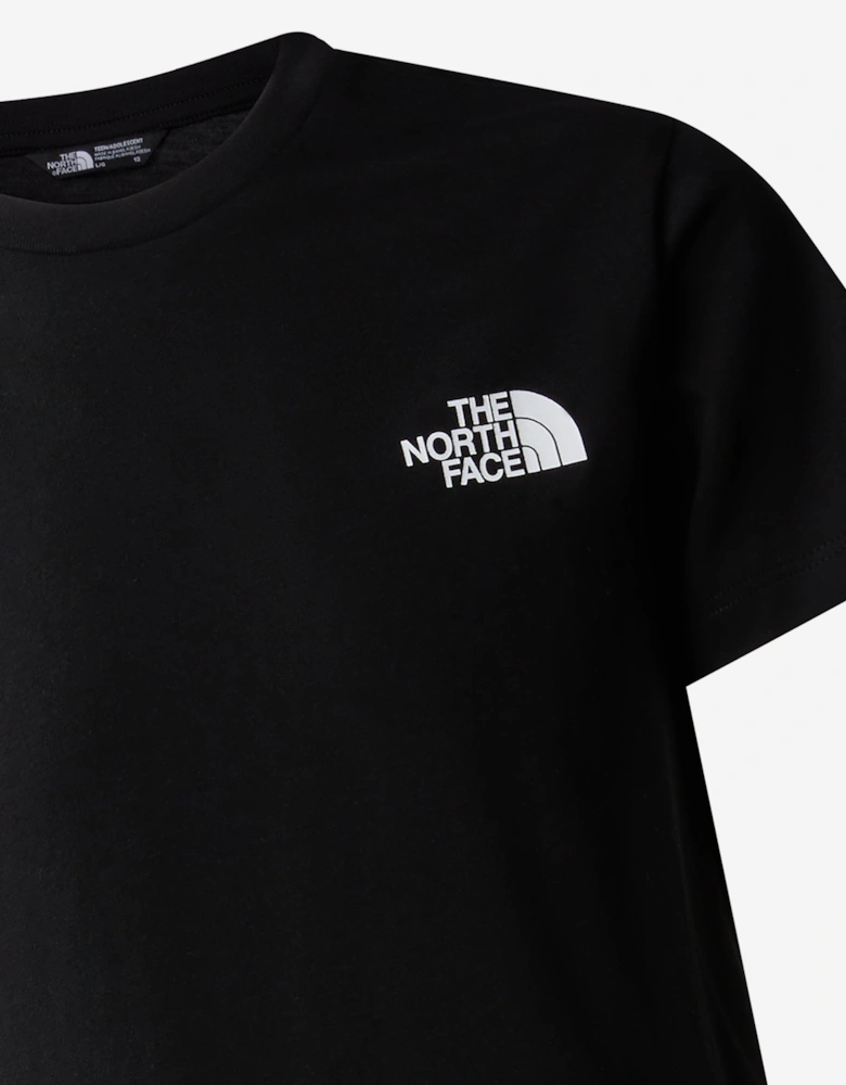 Boys Simple Dome T-Shirt in Black
