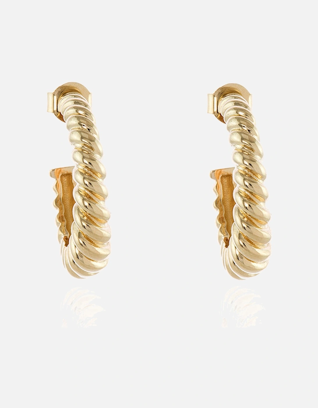Cachet Gael Hoop Earrings plated in Gold, 4 of 3