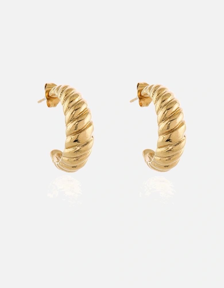 Tetsu Gold Hoop Earrings