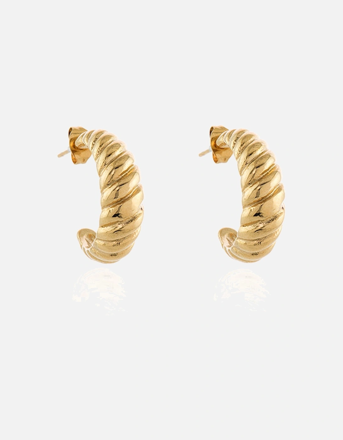 Tetsu Gold Hoop Earrings, 4 of 3