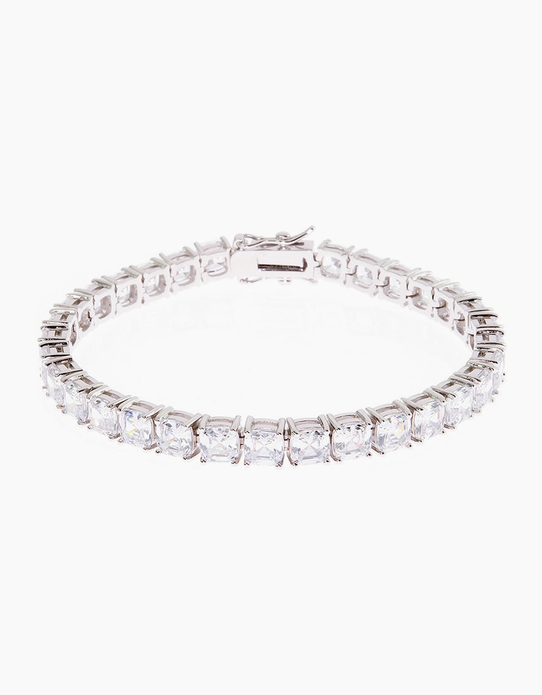 Cachet London Women's Silver Adele Tennis Bracelet 19Cm