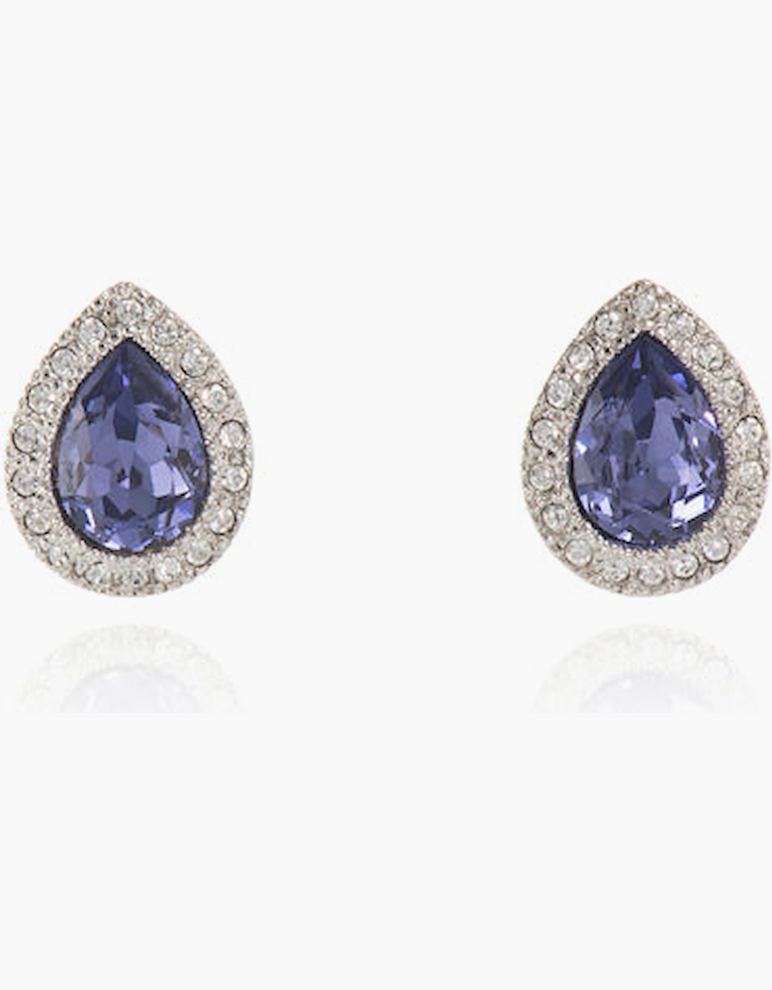 Cachet London Women's Silver/Silver Talma Tanzanite Earrings Small