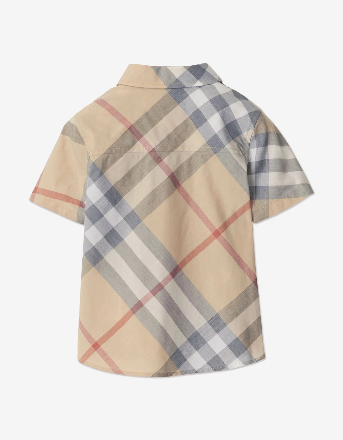 Baby Boys Owen Check Shirt in Beige