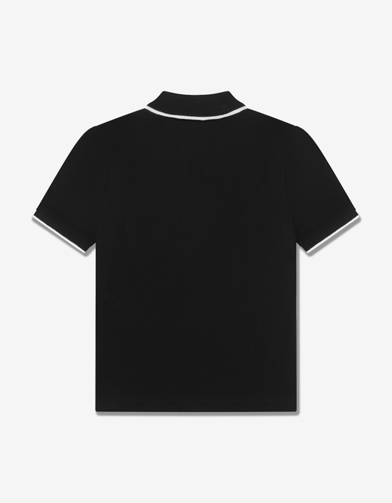 BOSS Baby Boys Logo Polo Shirt In Black