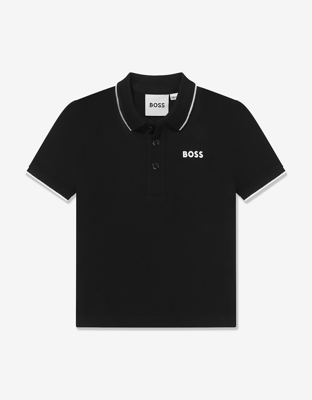 BOSS Baby Boys Logo Polo Shirt In Black, 5 of 4
