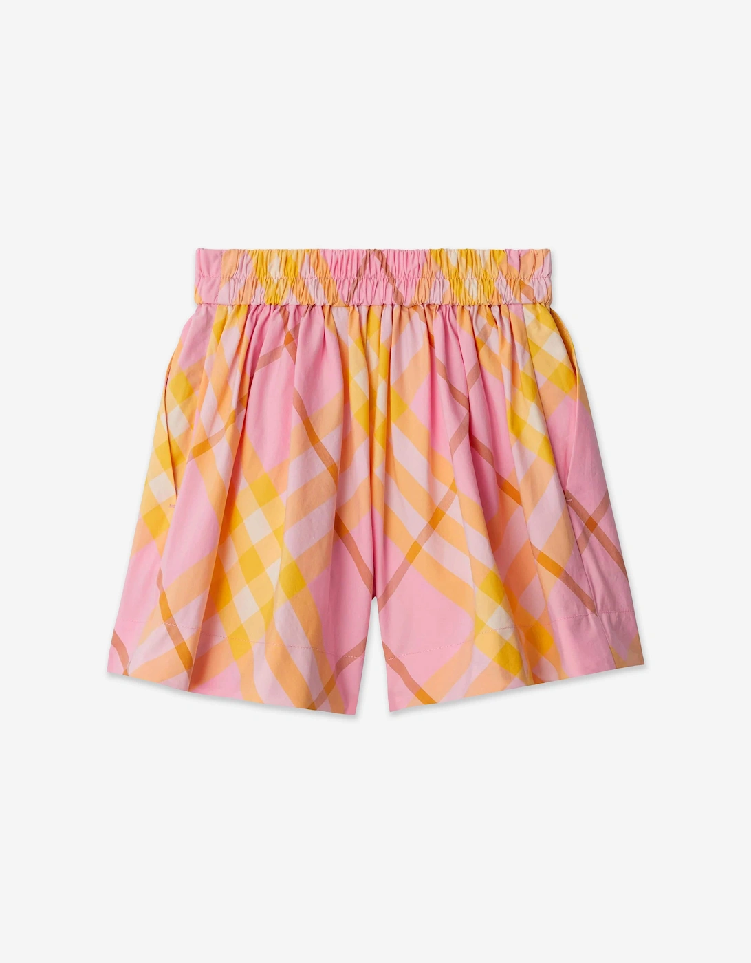 Girls Marcy Check Shorts in Pink
