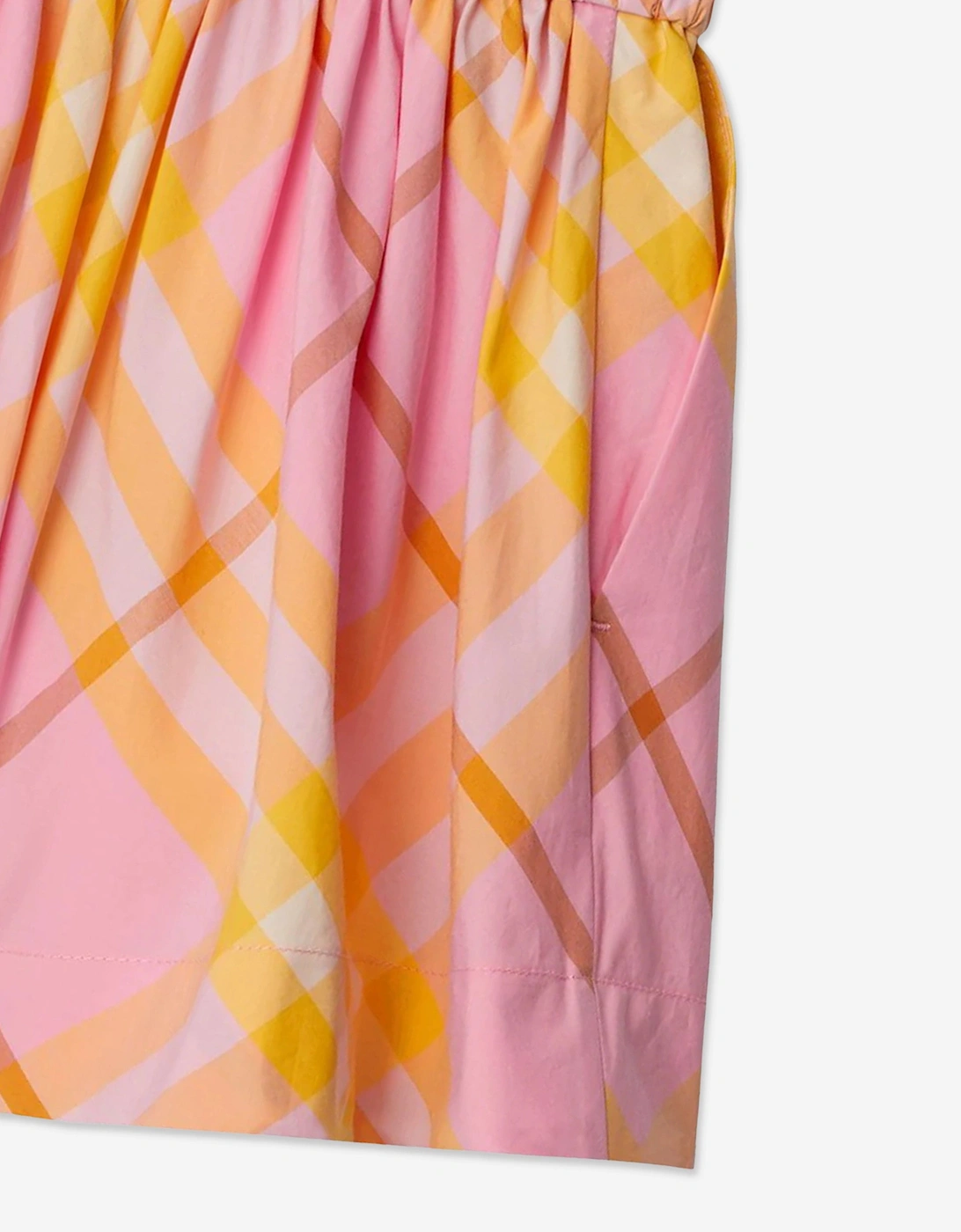 Girls Marcy Check Shorts in Pink