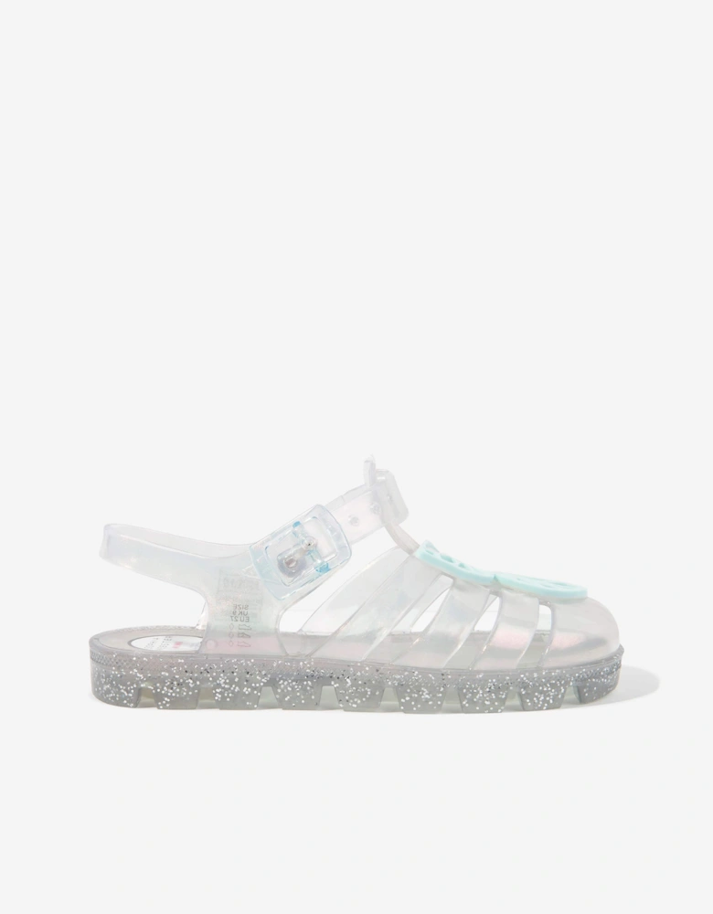 Girls Butterfly Jelly Sandals in Multicolour