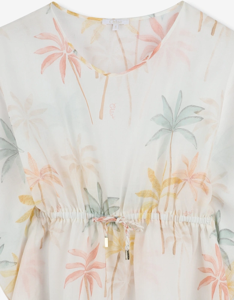 Girls Palm Grove Beach Dress in Multicolour