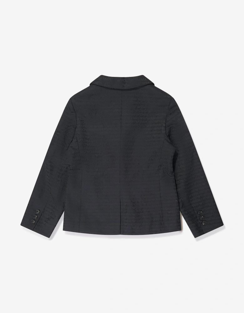 Boys Branded Blazer in Navy