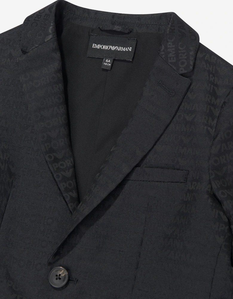 Boys Branded Blazer in Navy