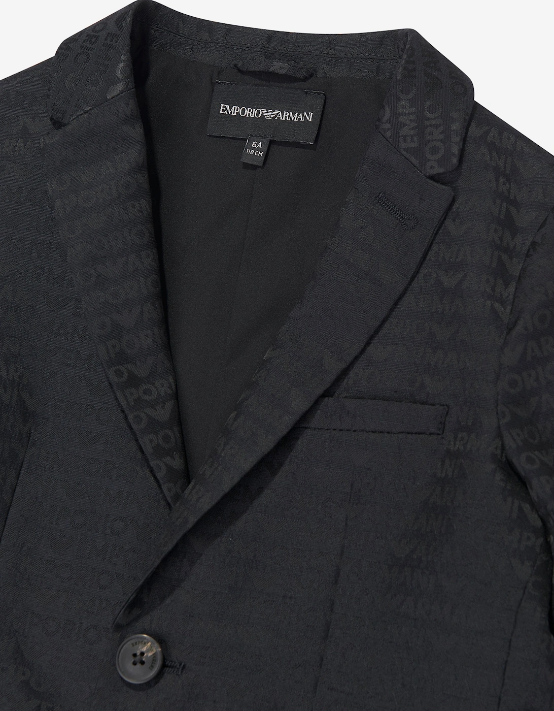 Boys Branded Blazer in Navy