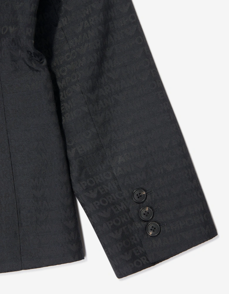 Boys Branded Blazer in Navy