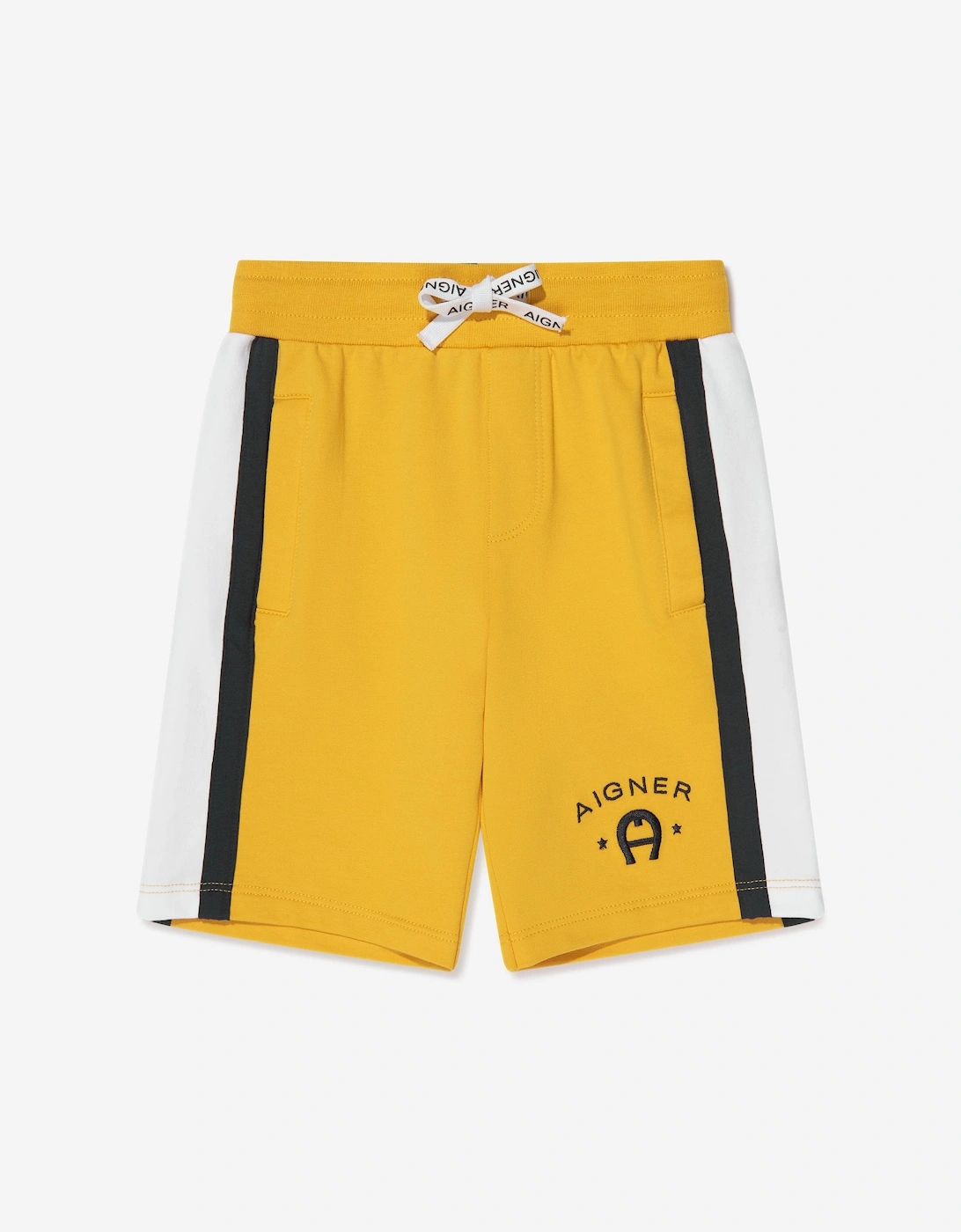 Boys Logo Bermuda Shorts in Yellow, 5 of 4