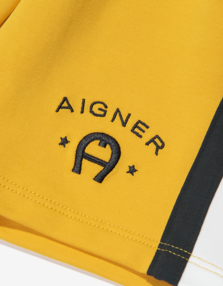 Boys Logo Bermuda Shorts in Yellow