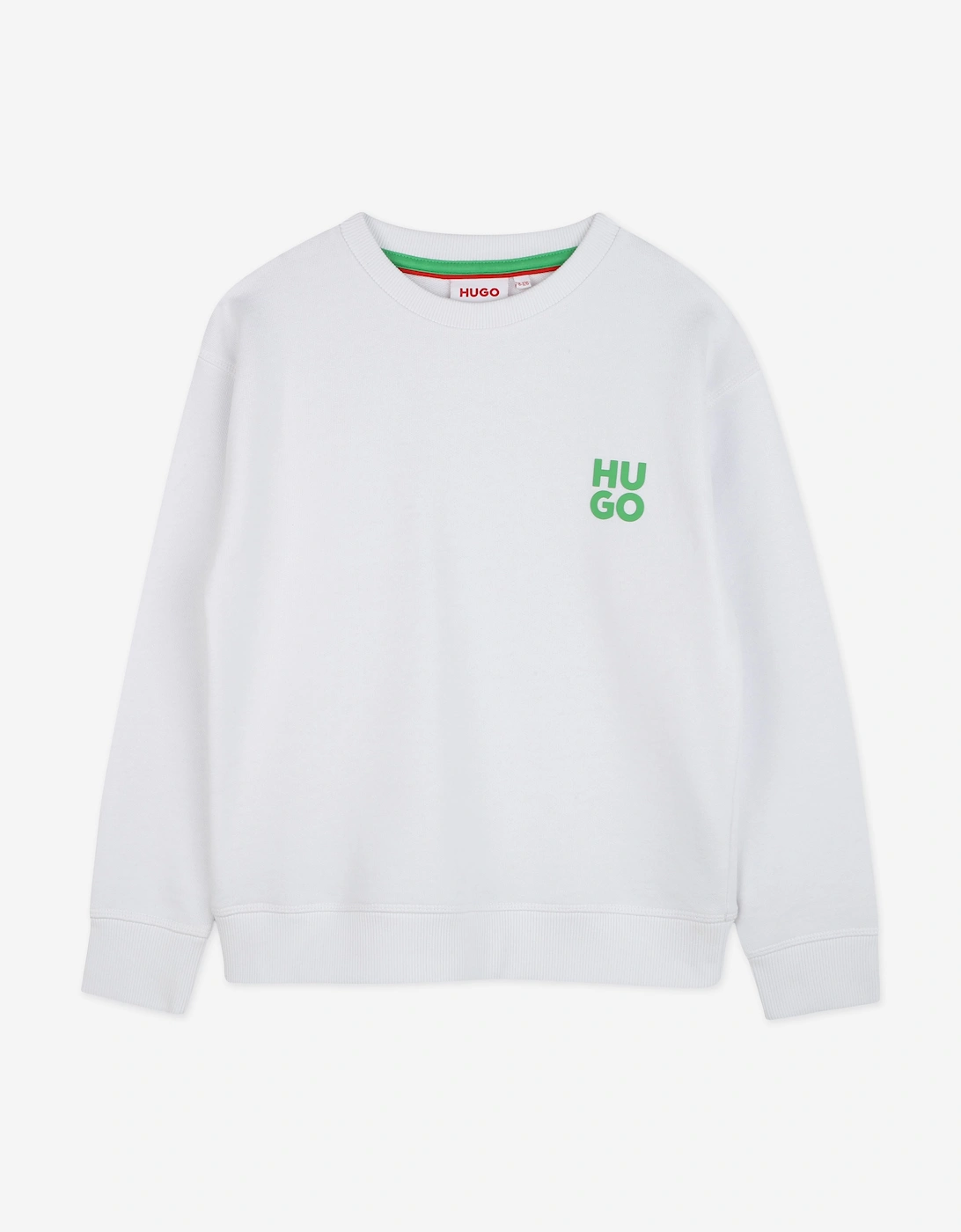 Boys Moth Logo Sweatshirt in White, 5 of 4