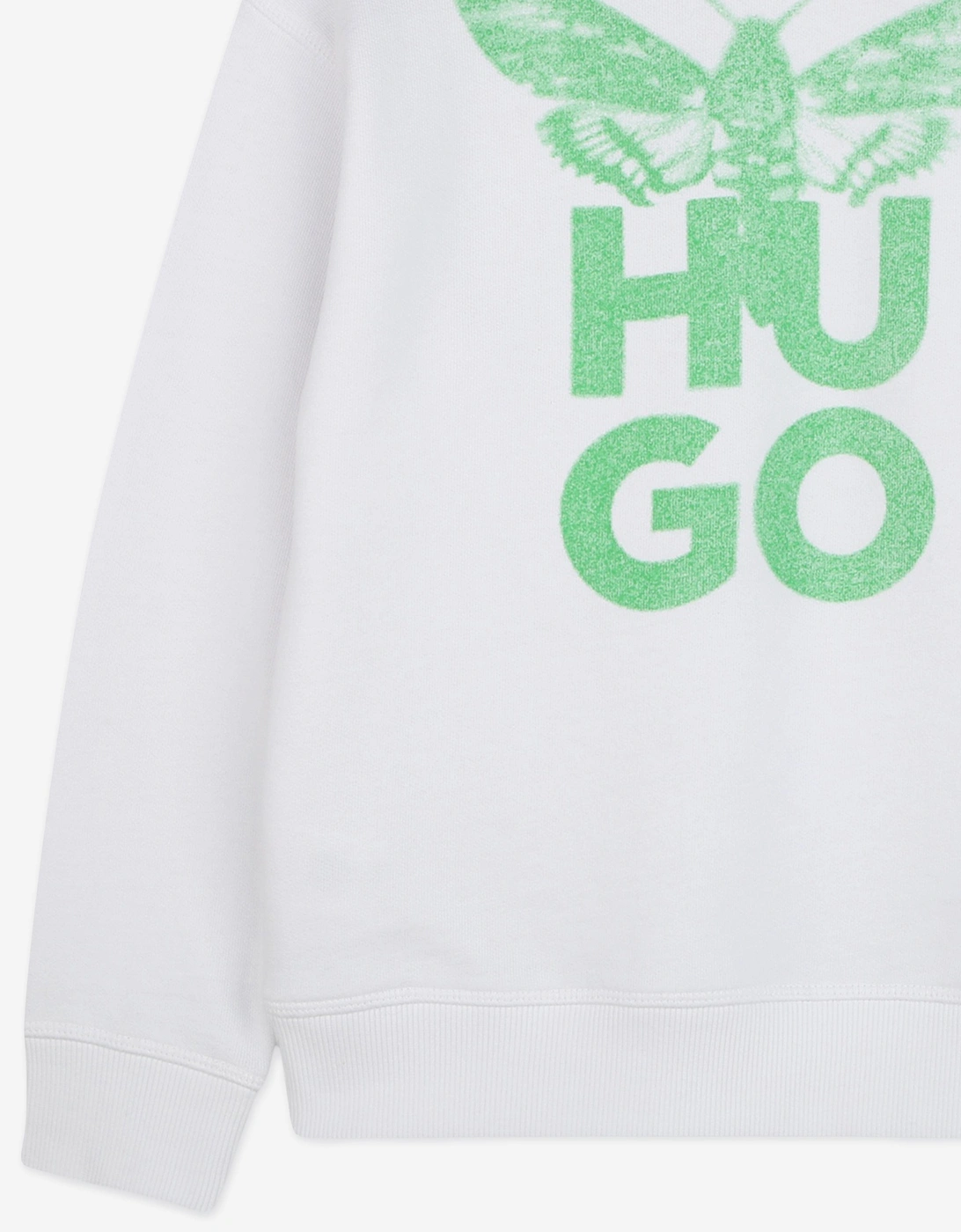 Boys Moth Logo Sweatshirt in White