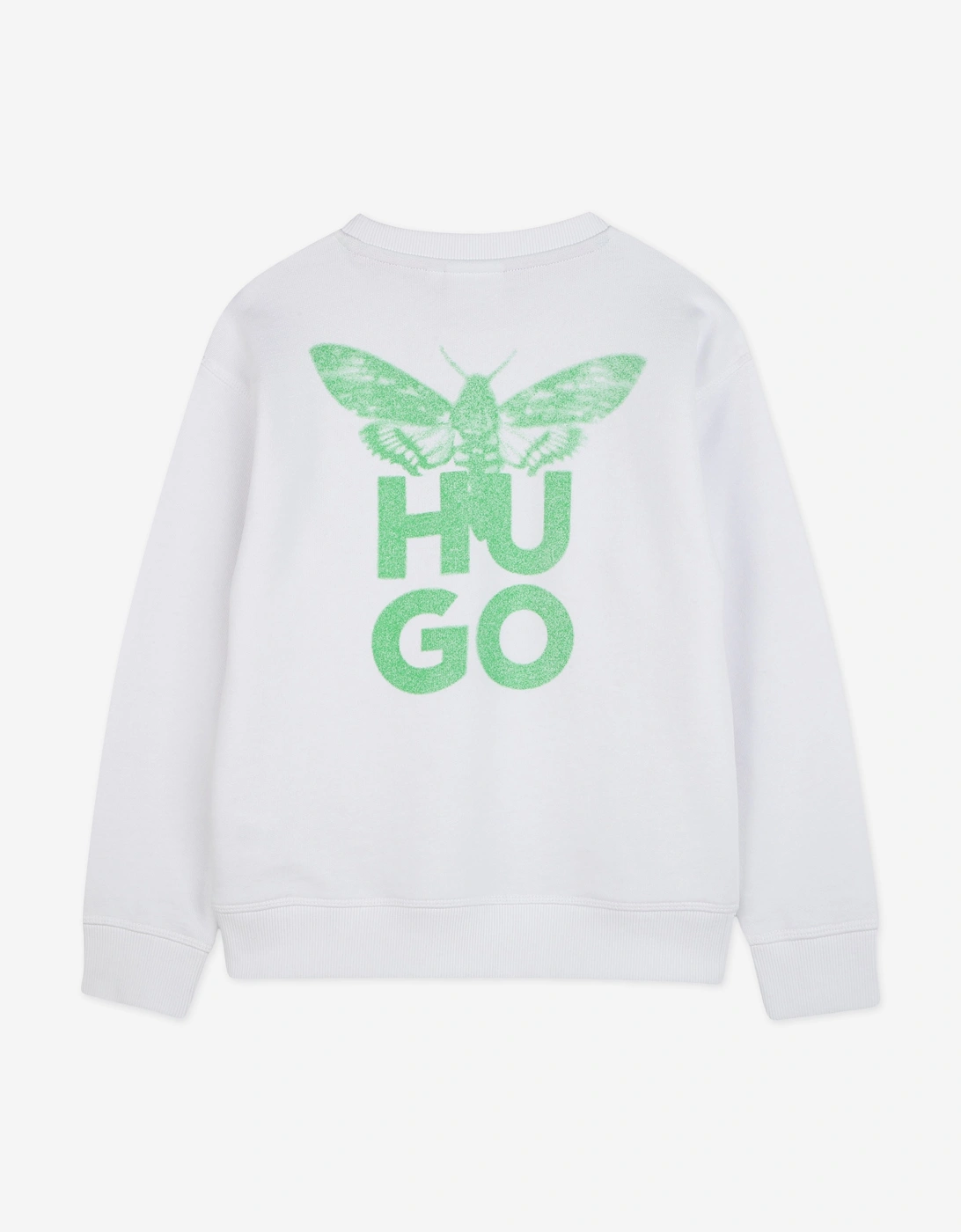 Boys Moth Logo Sweatshirt in White