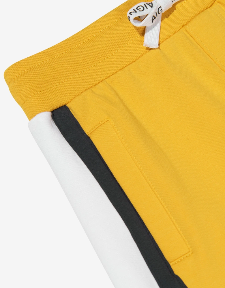 Boys Logo Bermuda Shorts in Yellow