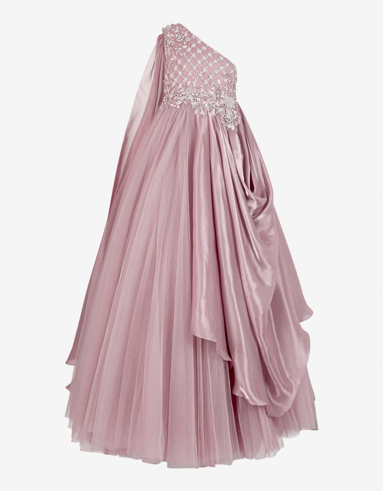 Girls Belinda Occasion Dress in Purple