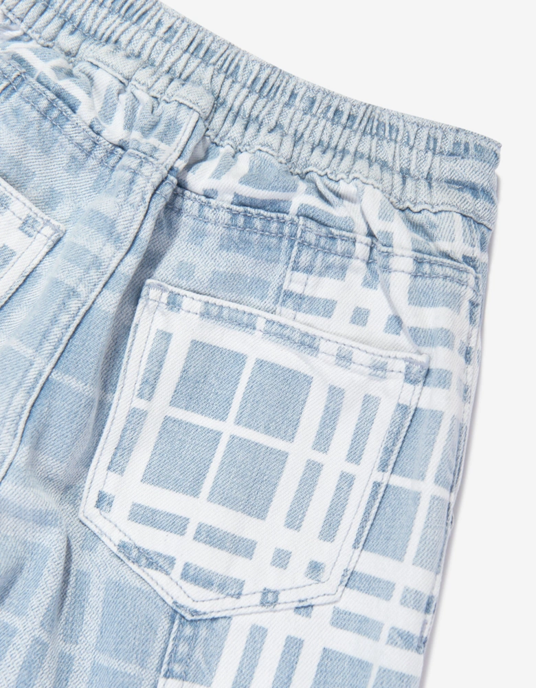 Girls Check Jasmine Trousers in Blue