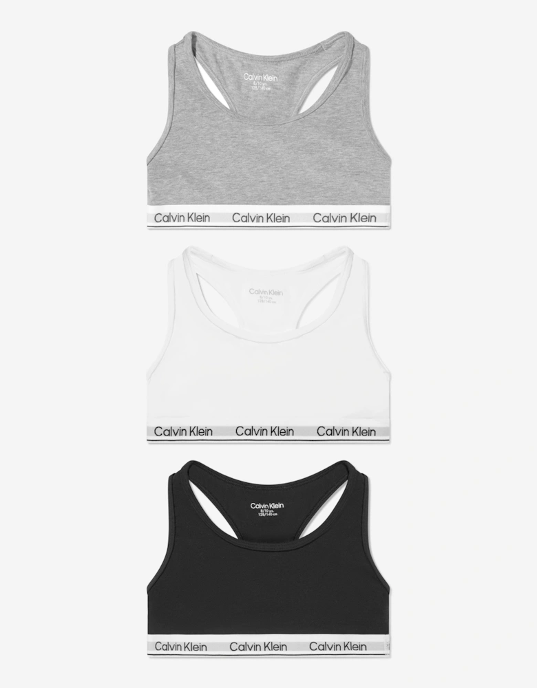 Girls 3 Pack Bralette Set in Multicolour