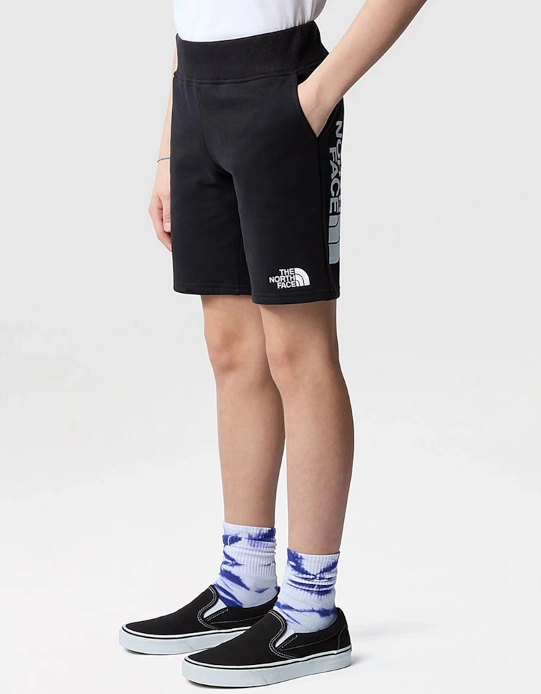 Boys Cotton Shorts in Black