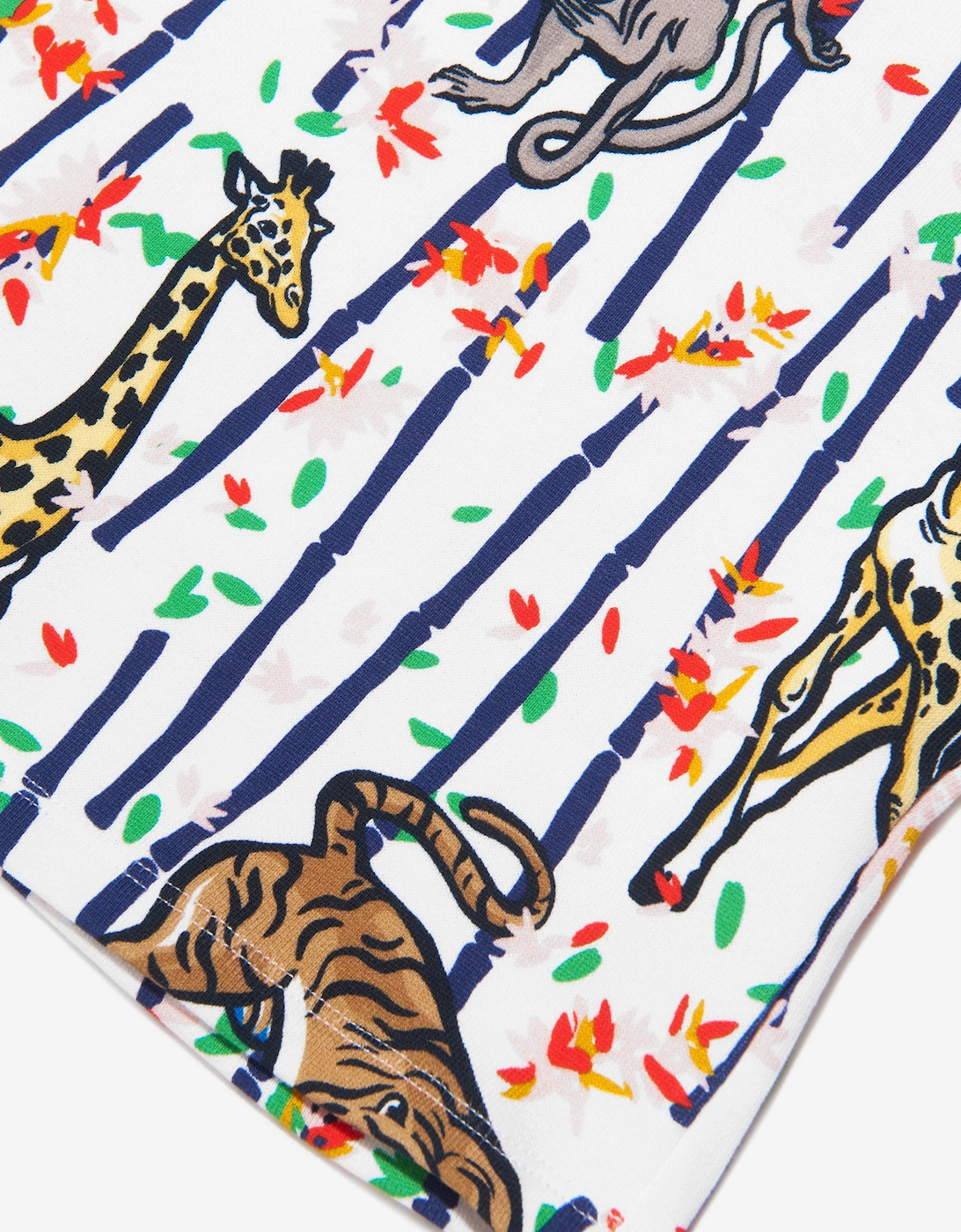 Girls Bamboo Jungle Sweatshirt in White