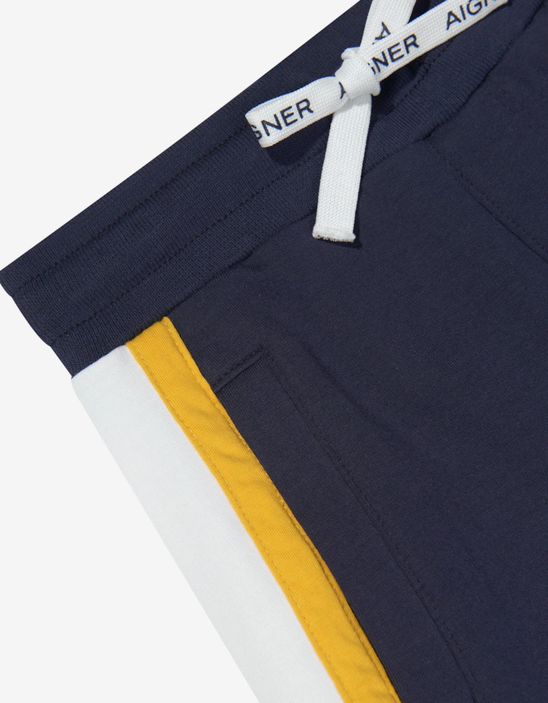Boys Logo Bermuda Shorts in Navy