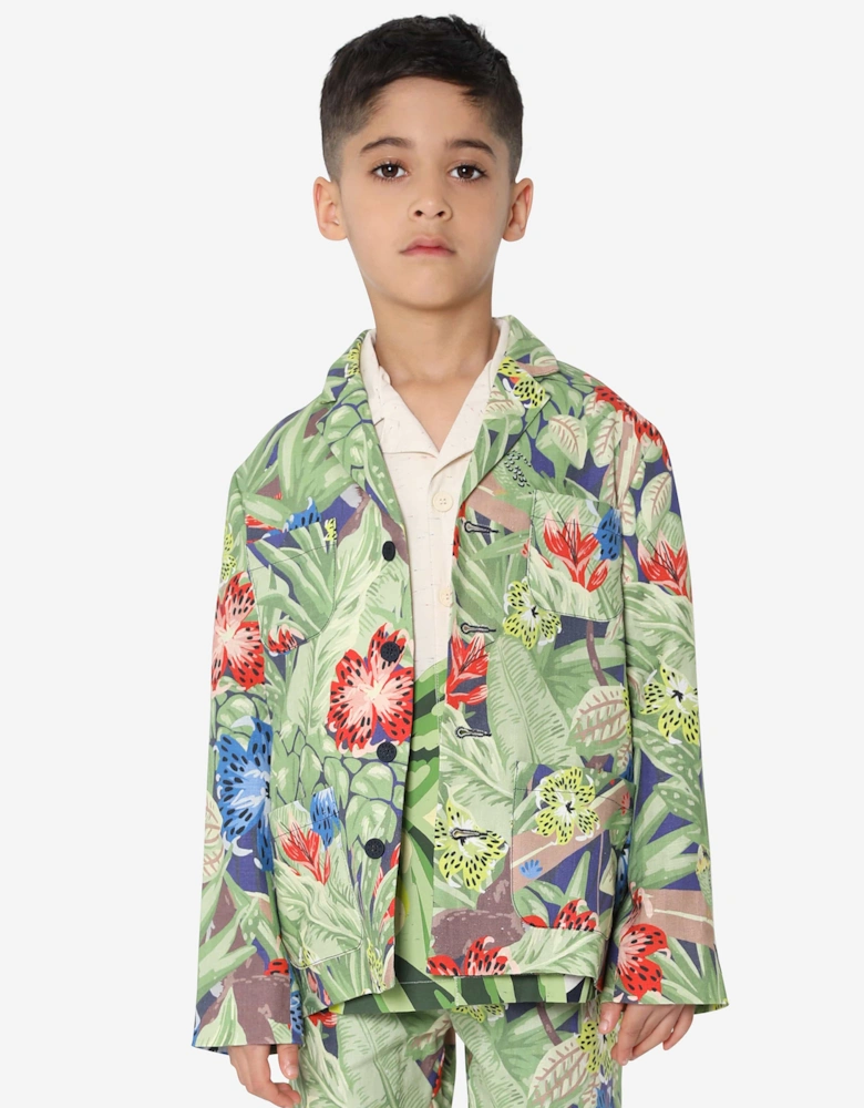 Boys Varsity Jacket in Navy