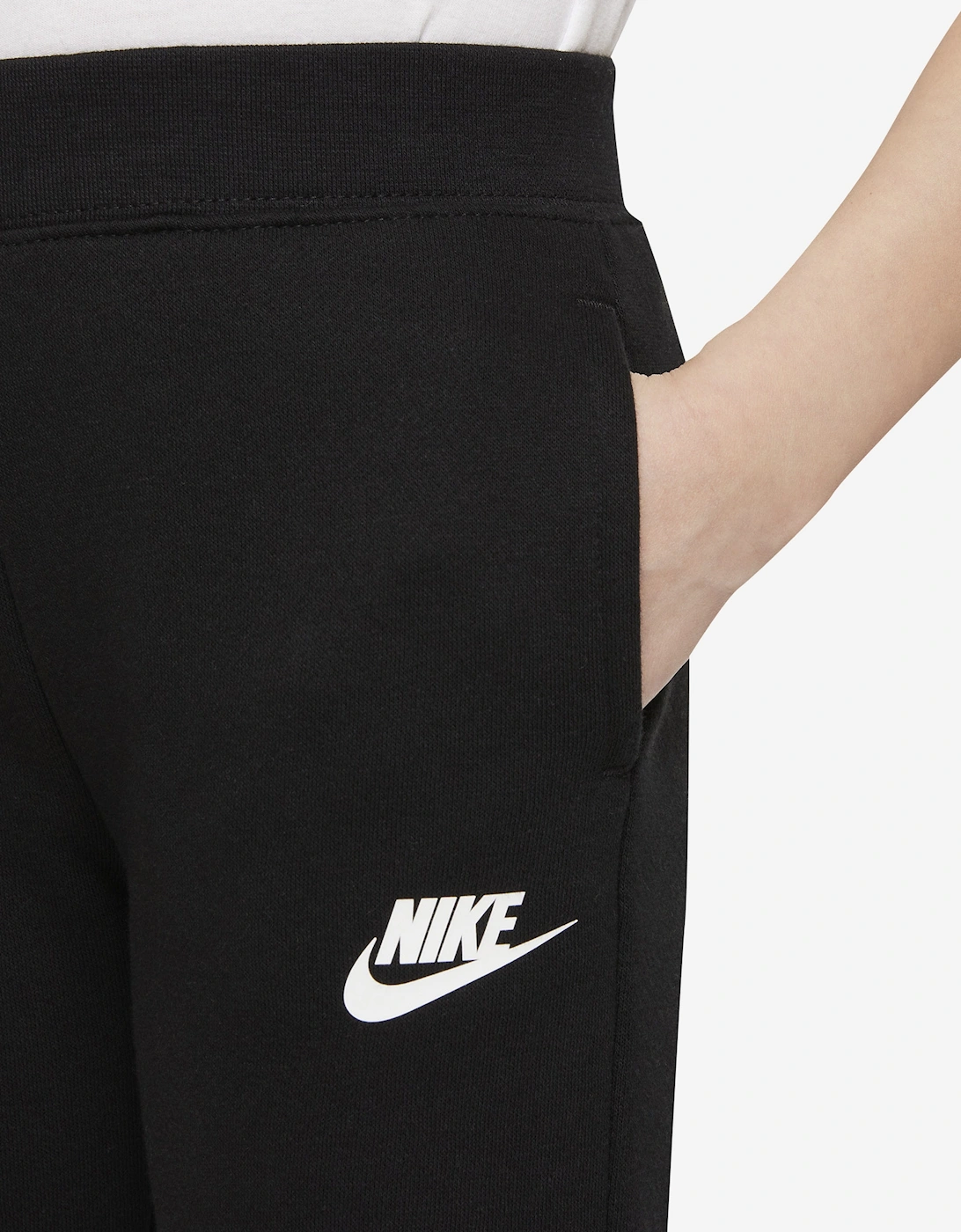 Girls Club Fleece Joggers in Black