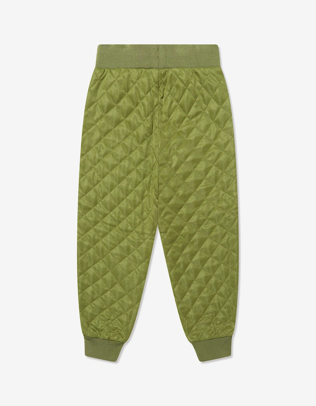 Boys Quilted Joggers in Green