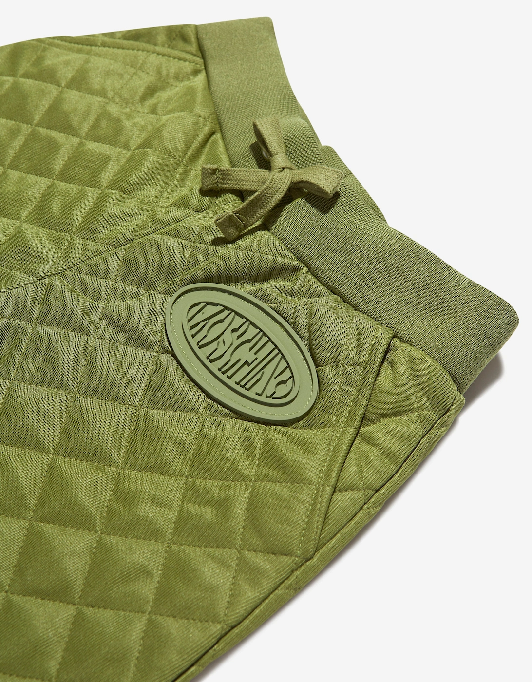 Boys Quilted Joggers in Green