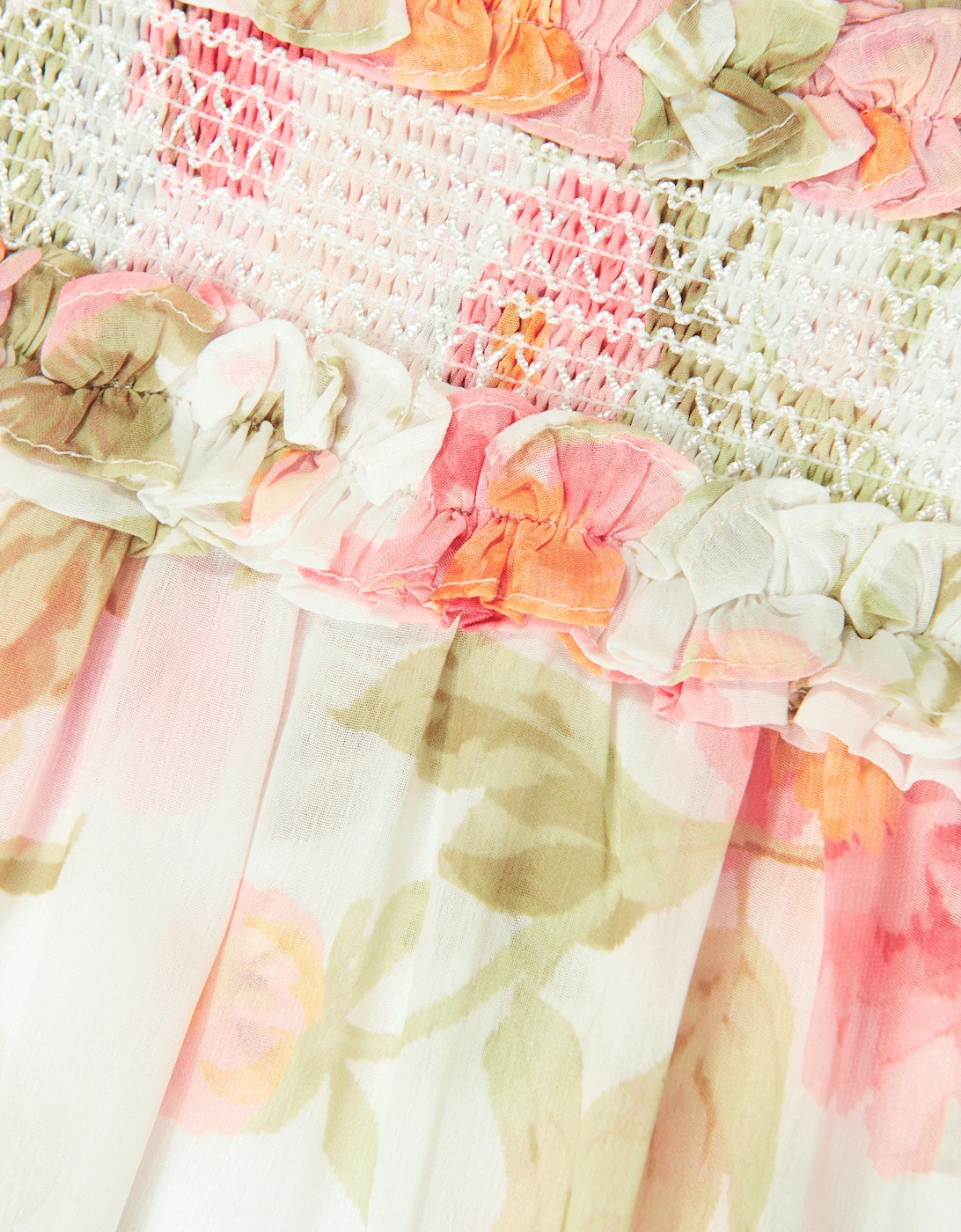 Girls Peony Promise Chiffon Dress in Multicolour