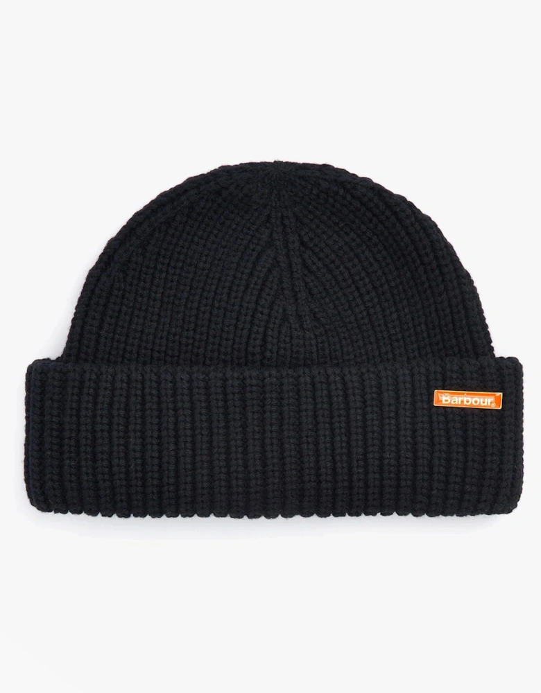 MOSELY Mens Fisherman Beanie Black
