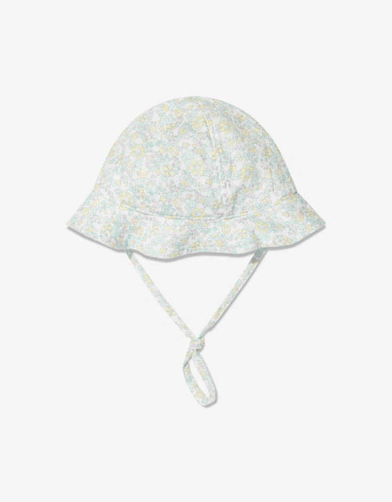 Baby Girls Floral Hat in Green