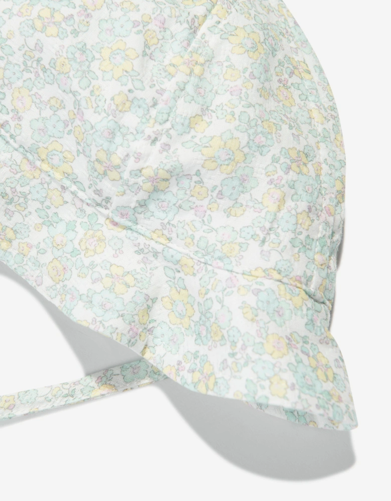 Baby Girls Floral Hat in Green