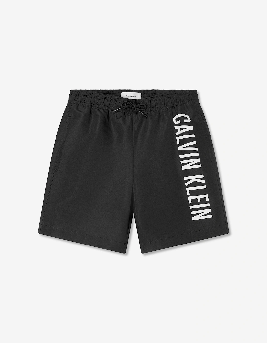 Boys Logo Swim Shorts in Black, 5 of 4