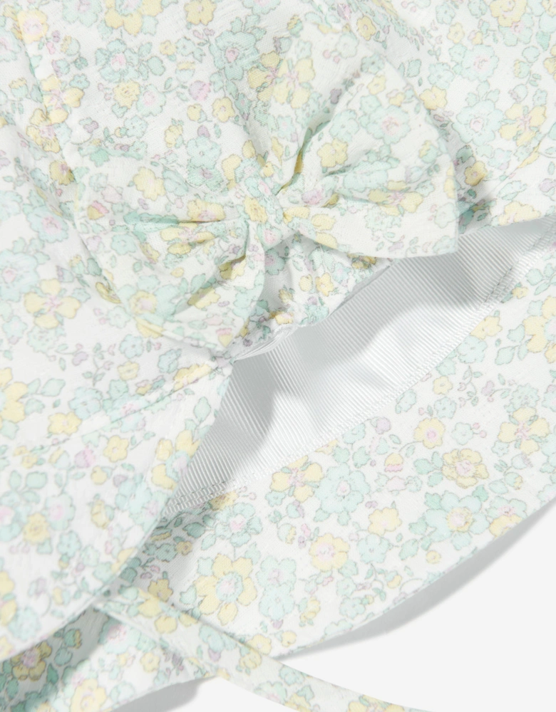 Baby Girls Floral Hat in Green