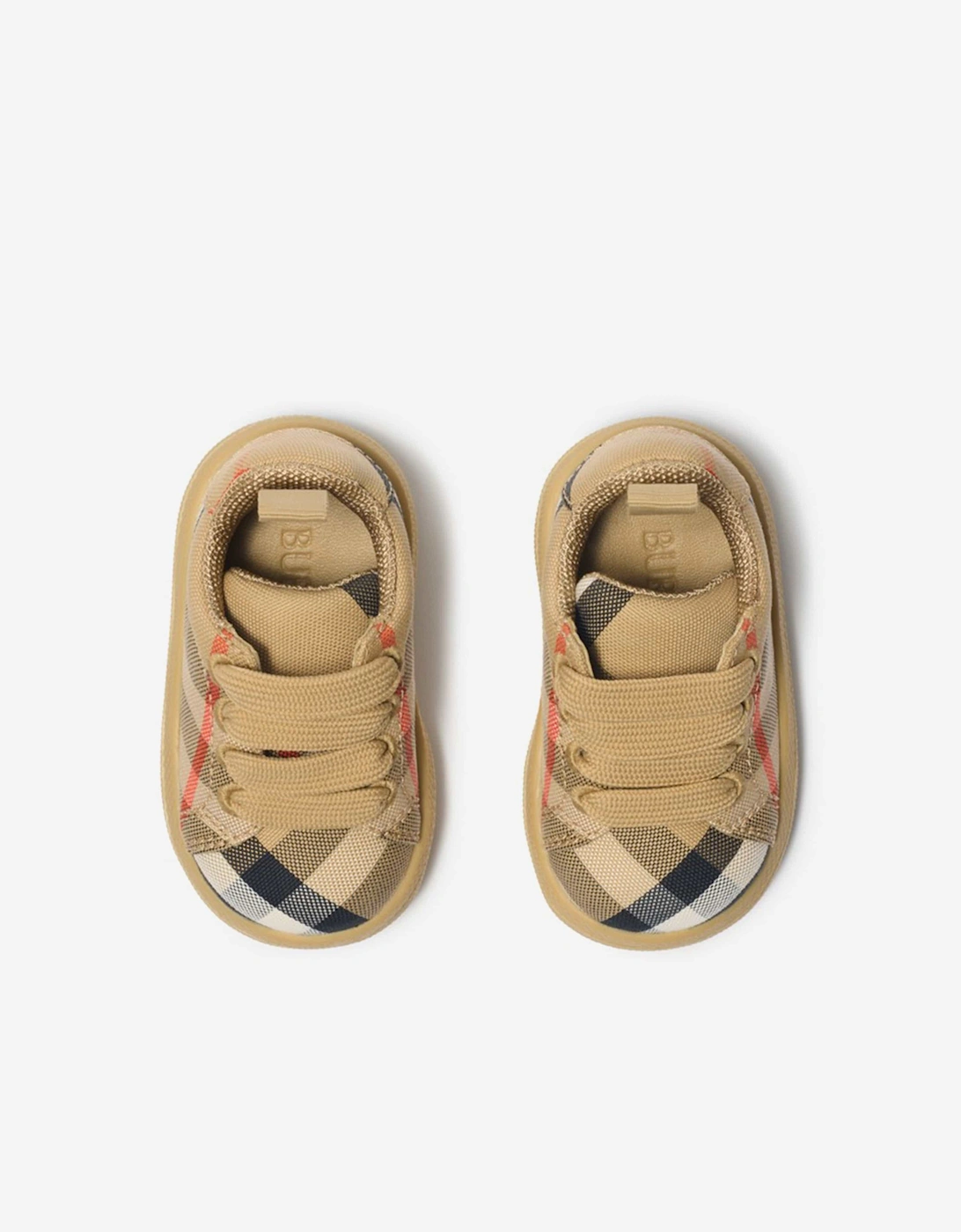 Baby Cambridge Check Trainers in Beige