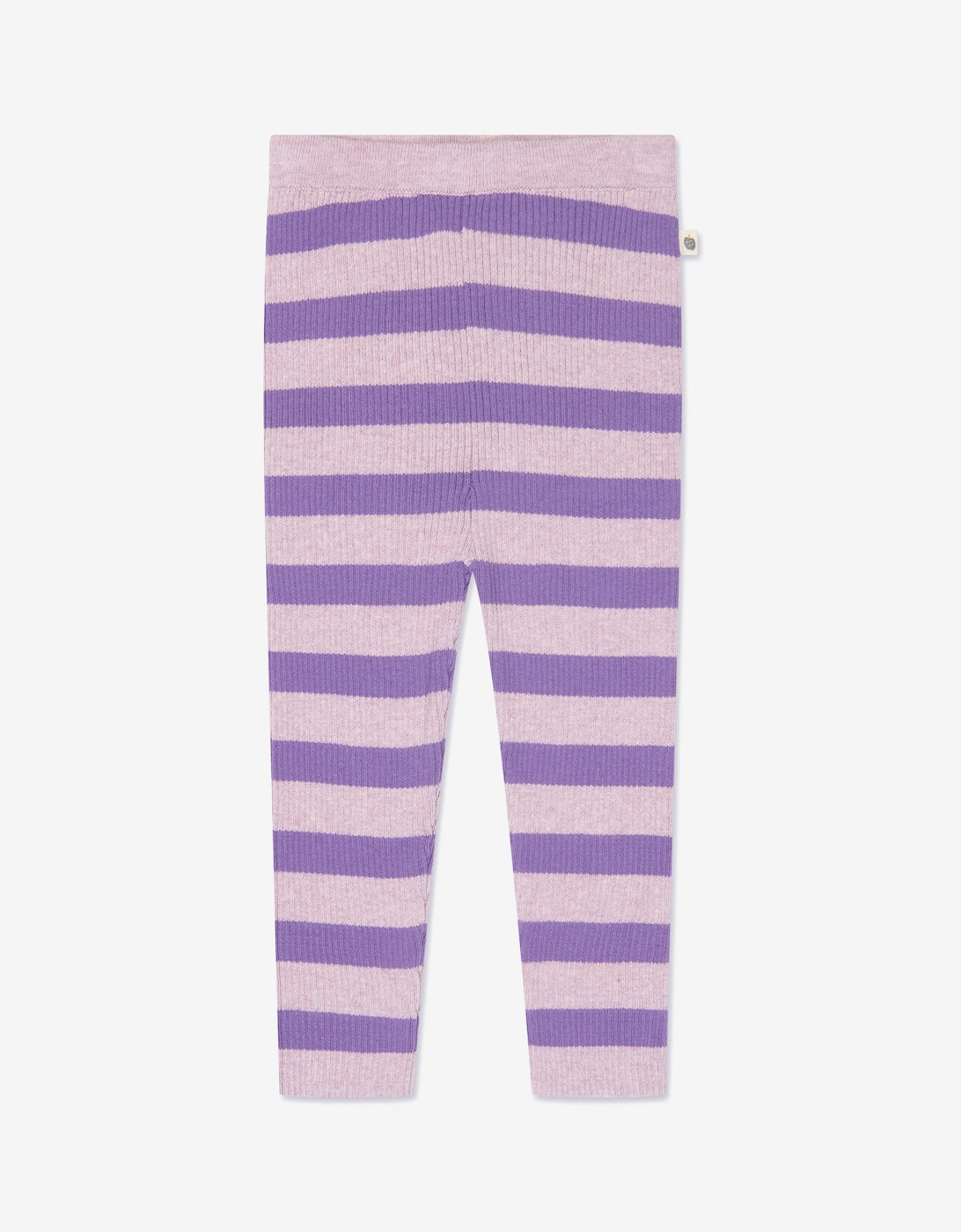 Baby Girls Cashmere Knit Leggings in Purple, 7 of 6