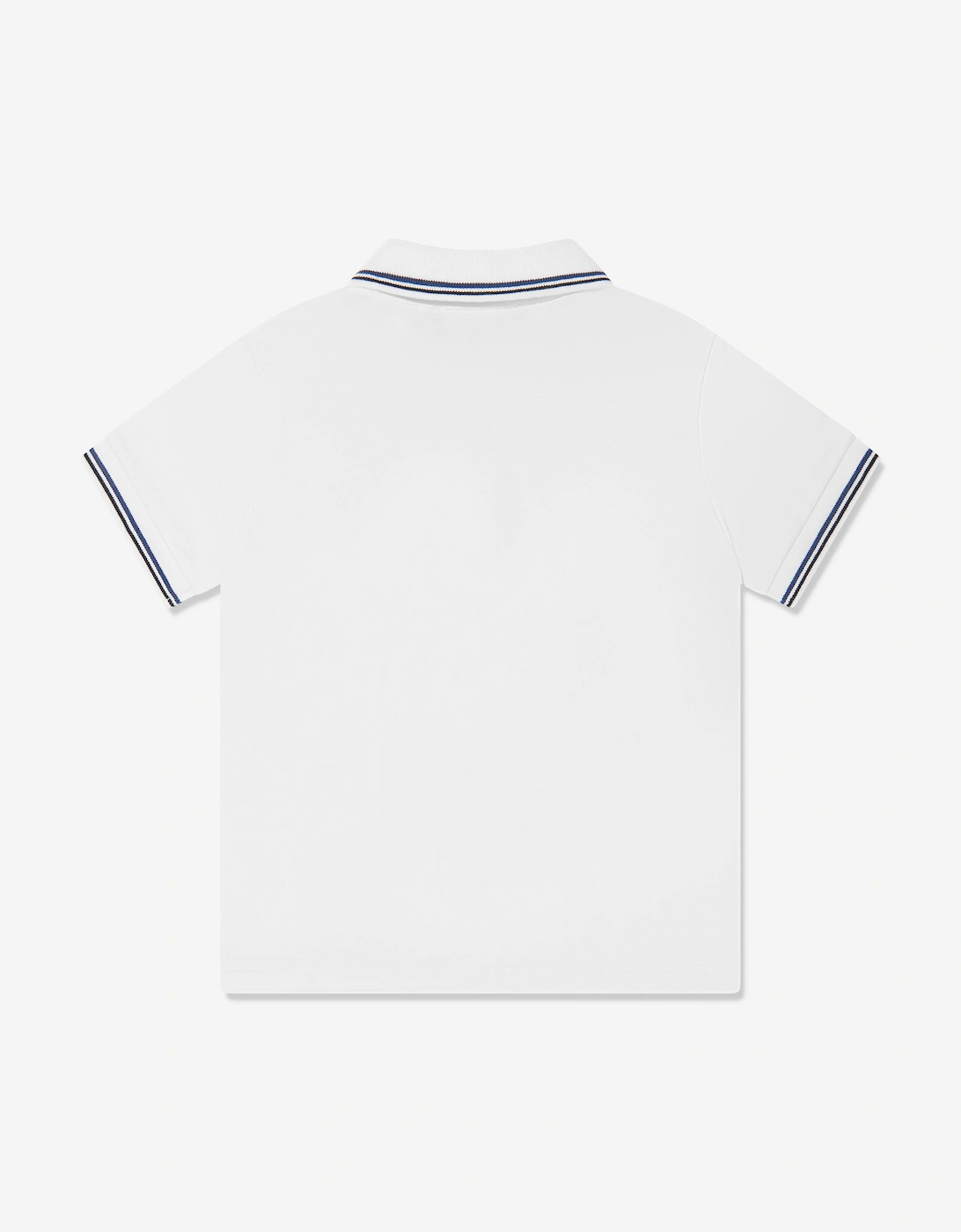 Boys Logo Polo Shirt In White