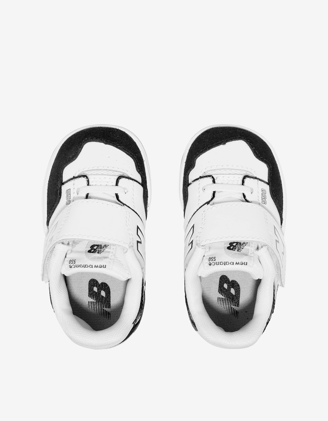 Kids 550 Logo Trainers in Black
