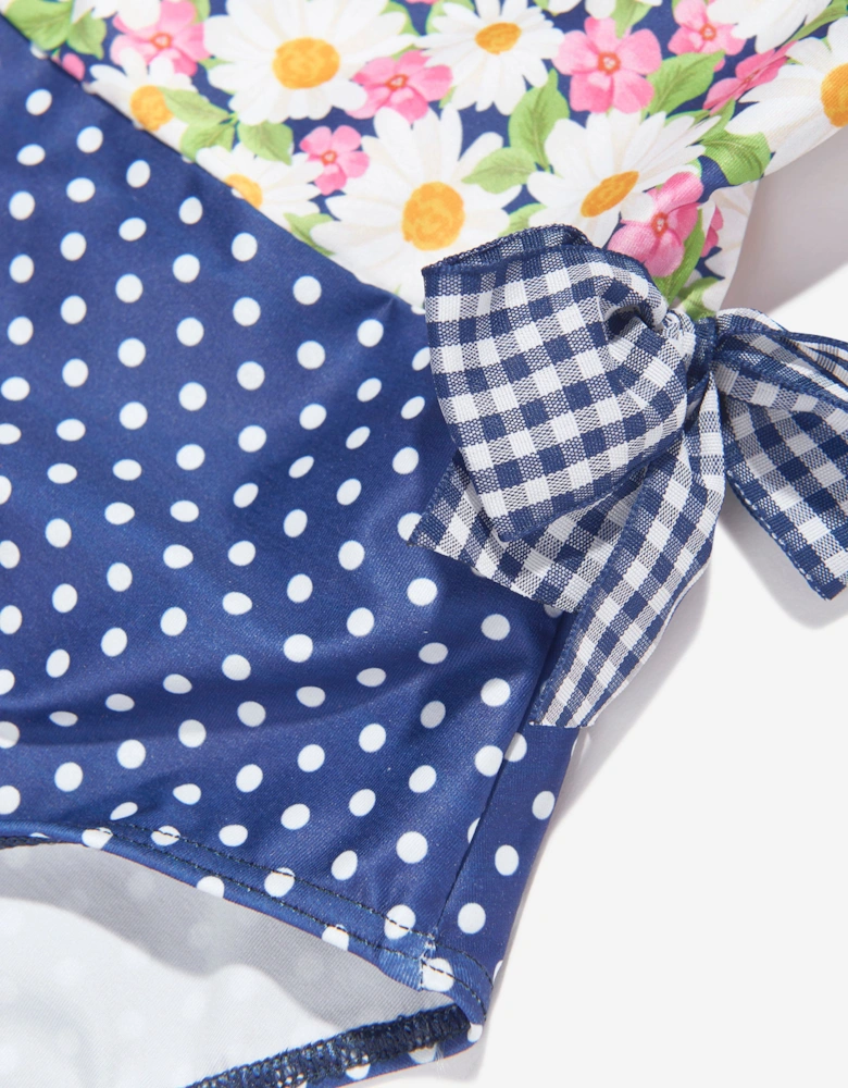 Girls Daisy Swimsuit in Multicolour