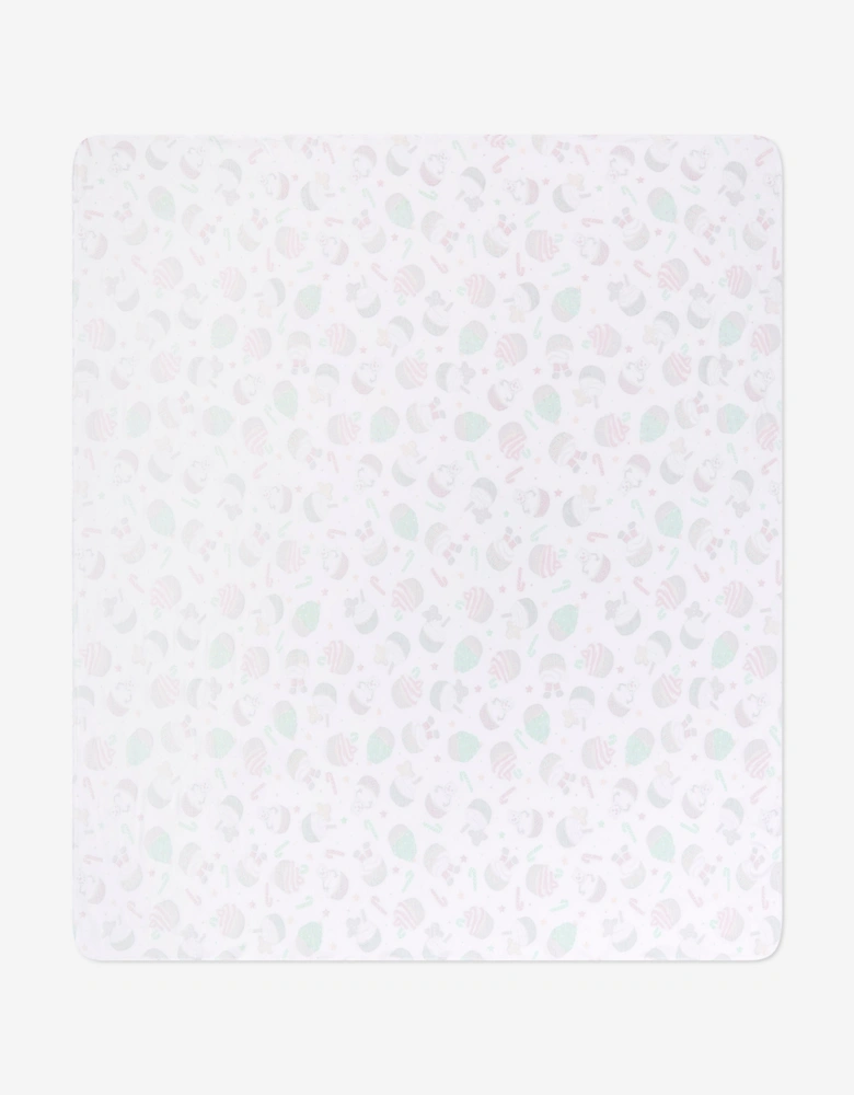 Baby Festive Cupcakes Swaddle Blanket in White