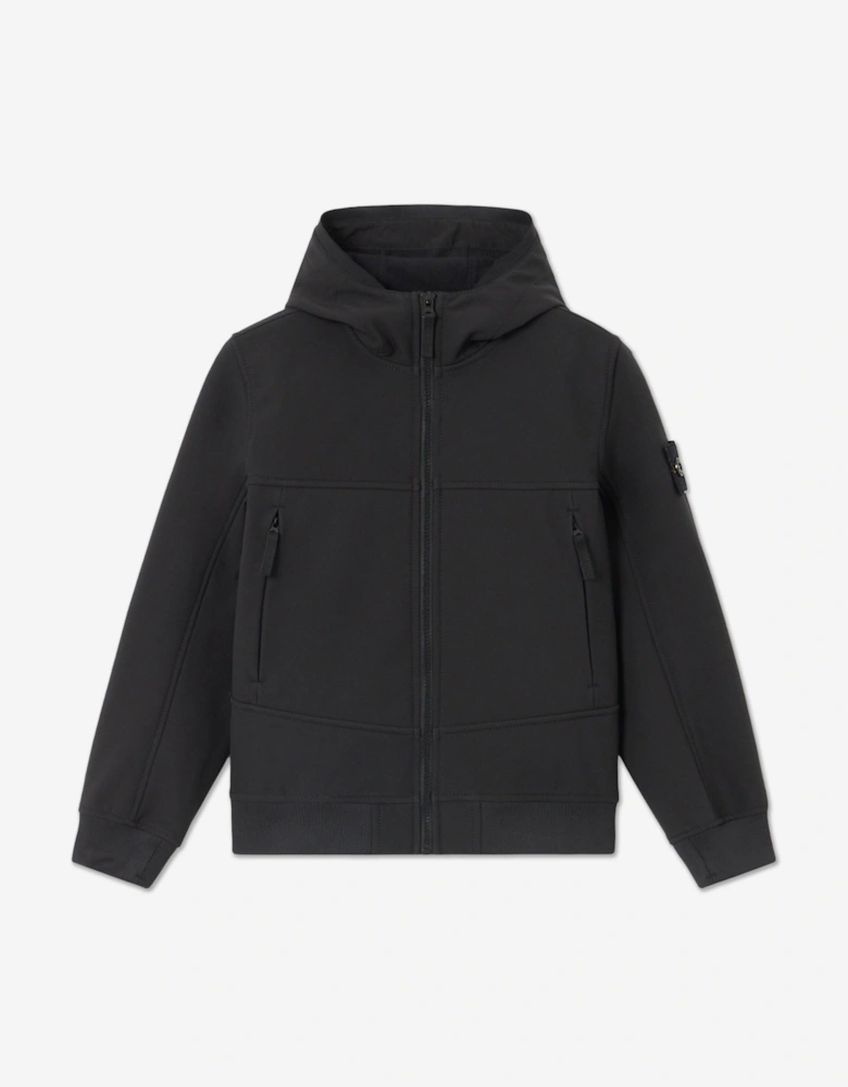 Kids Short Parka Jacket in Black