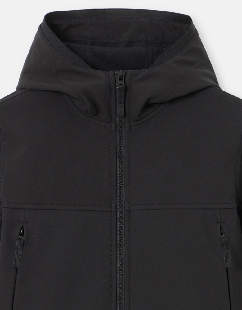 Kids Short Parka Jacket in Black