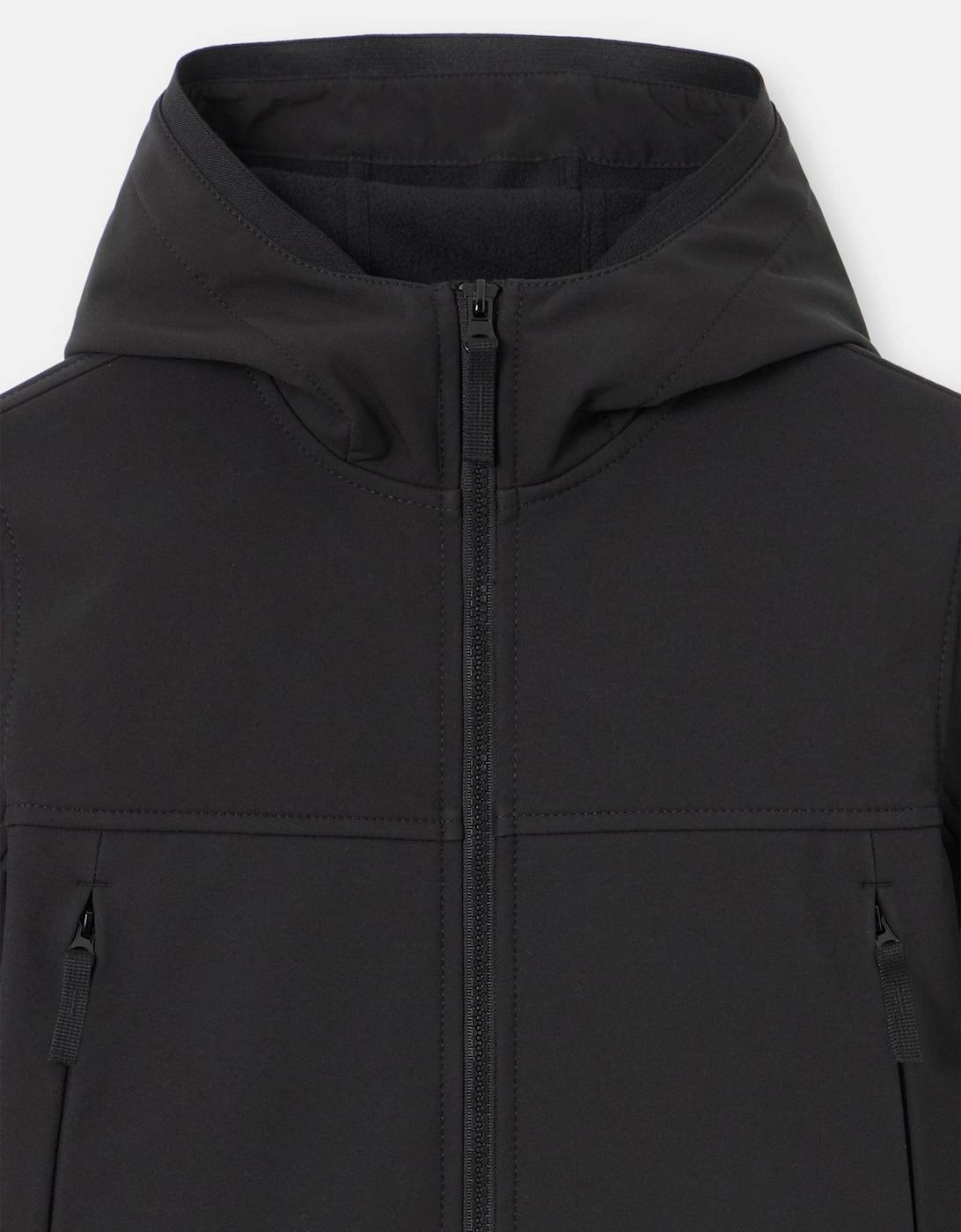 Kids Short Parka Jacket in Black