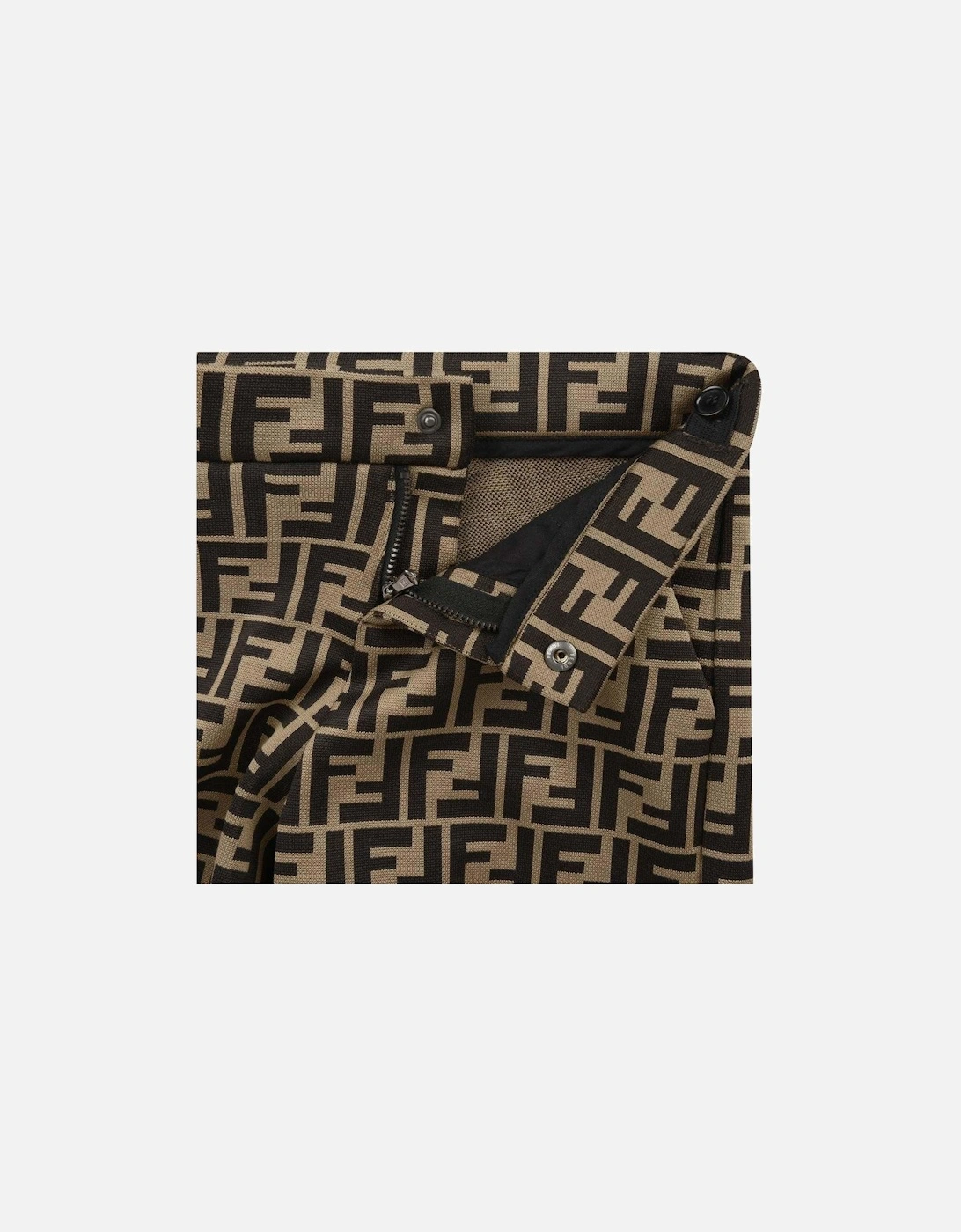 Baby Boys FF Logo Shorts in Brown