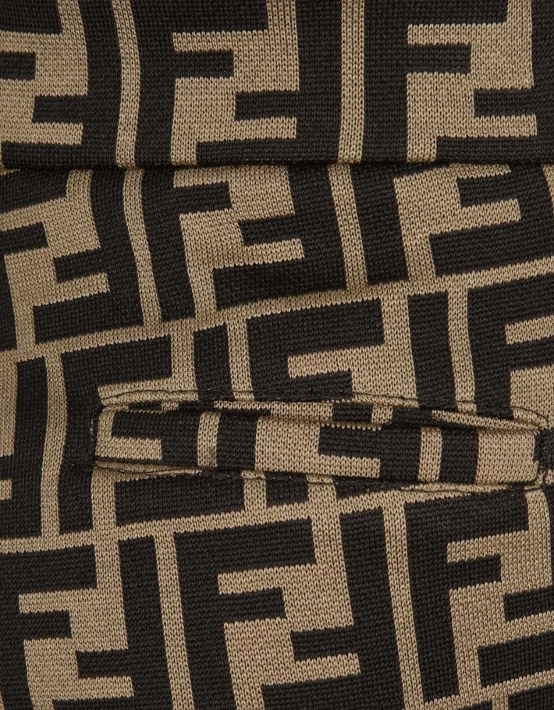 Baby Boys FF Logo Shorts in Brown